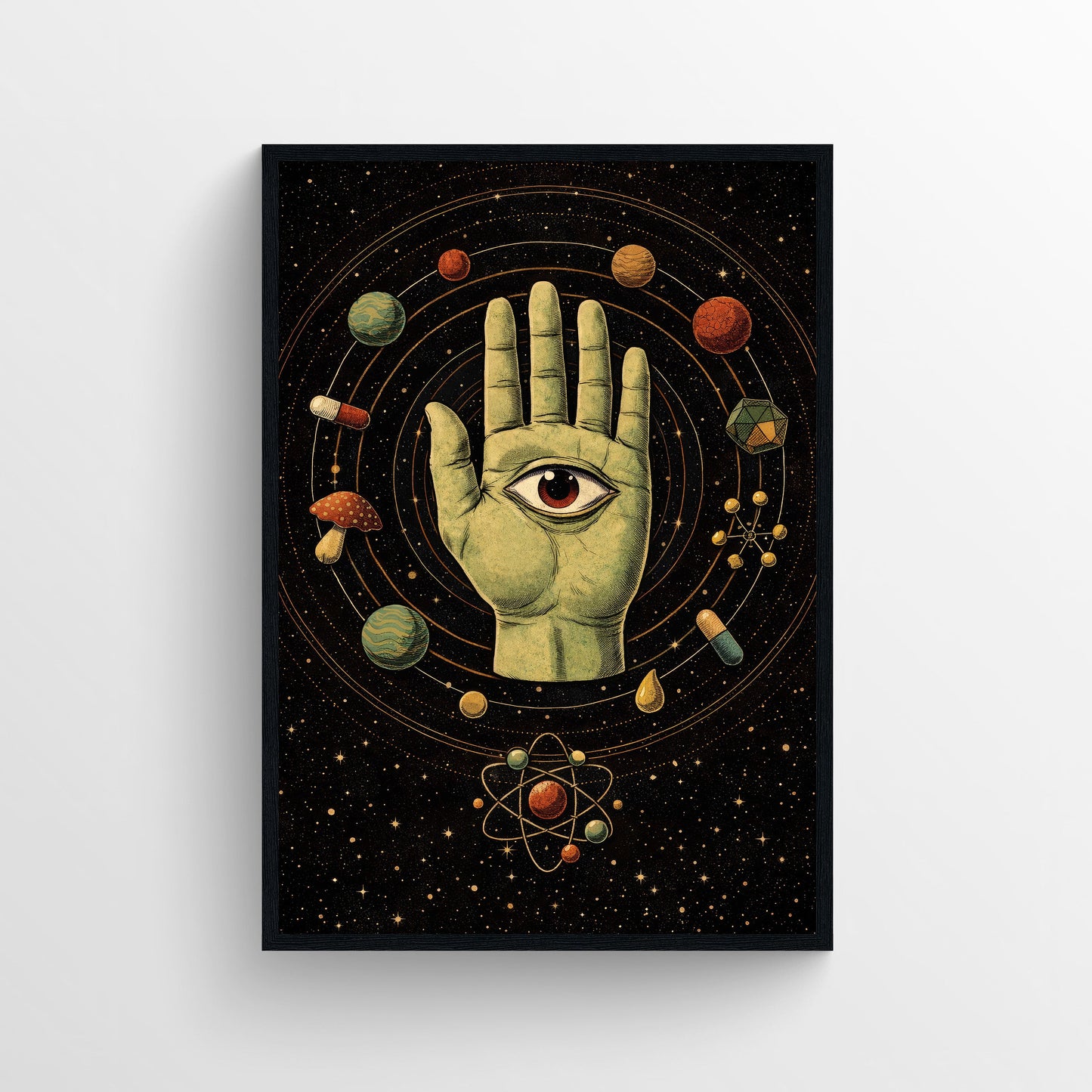 Cosmic Signal Trippy Poster