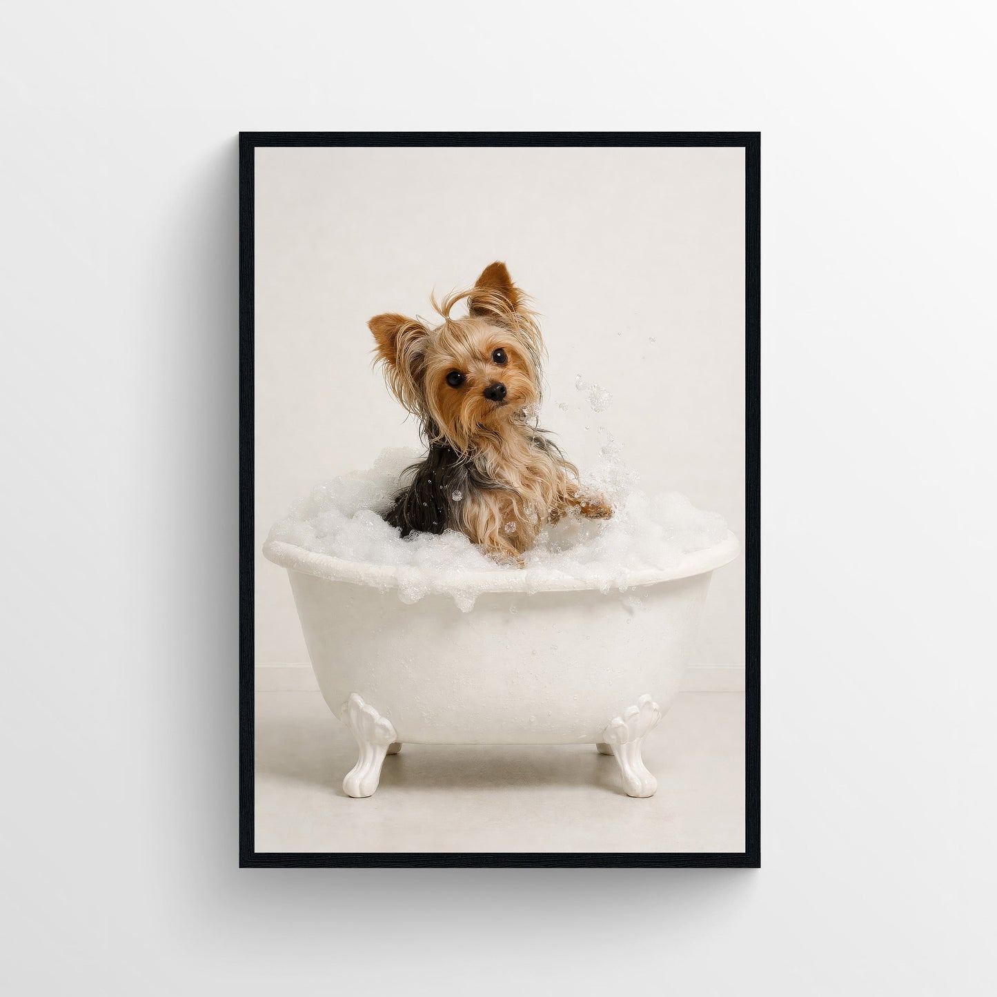 Dog - Yorkshire Terrier Animal Bathroom Tub Poster