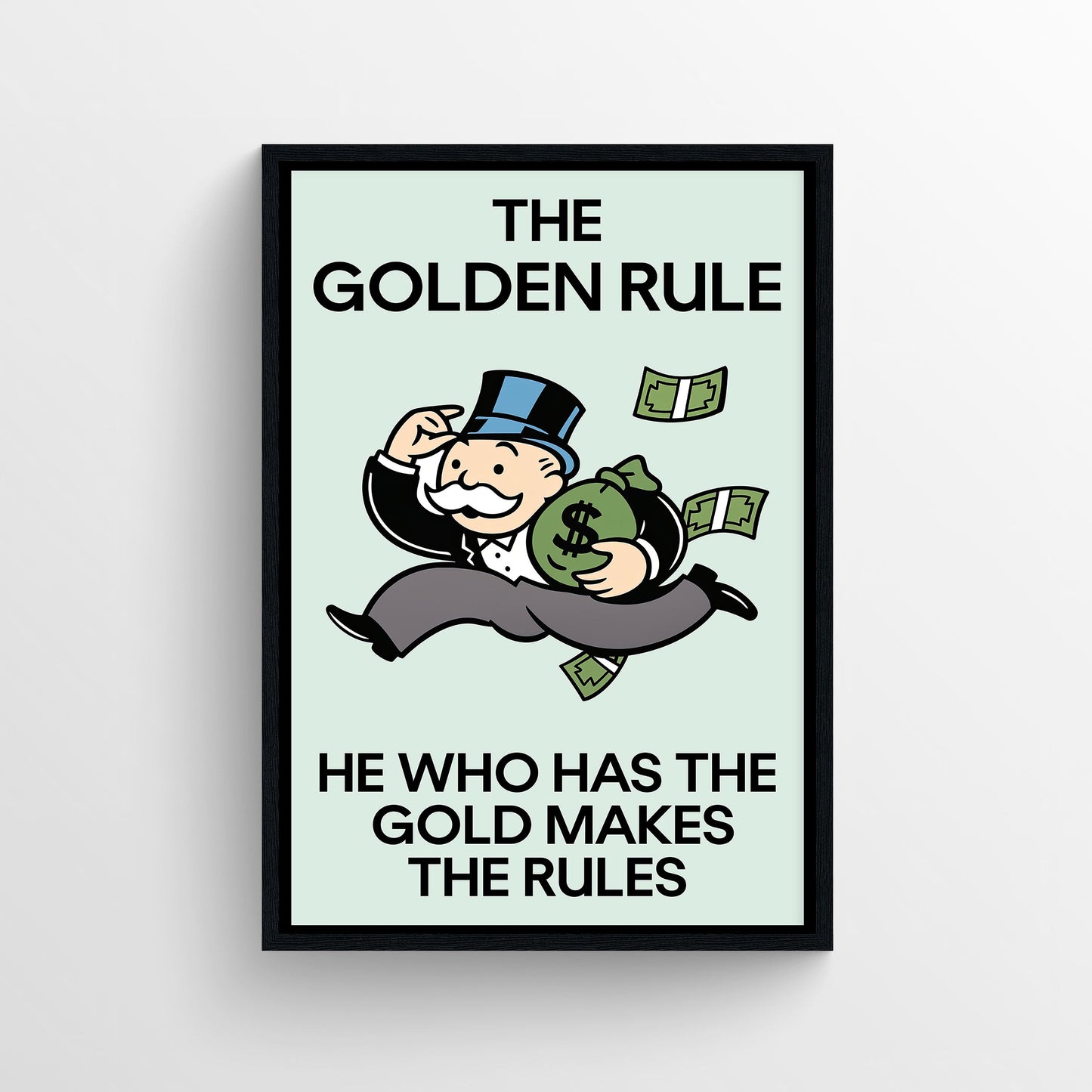 Golden Rule Mindset Monopoly Poster