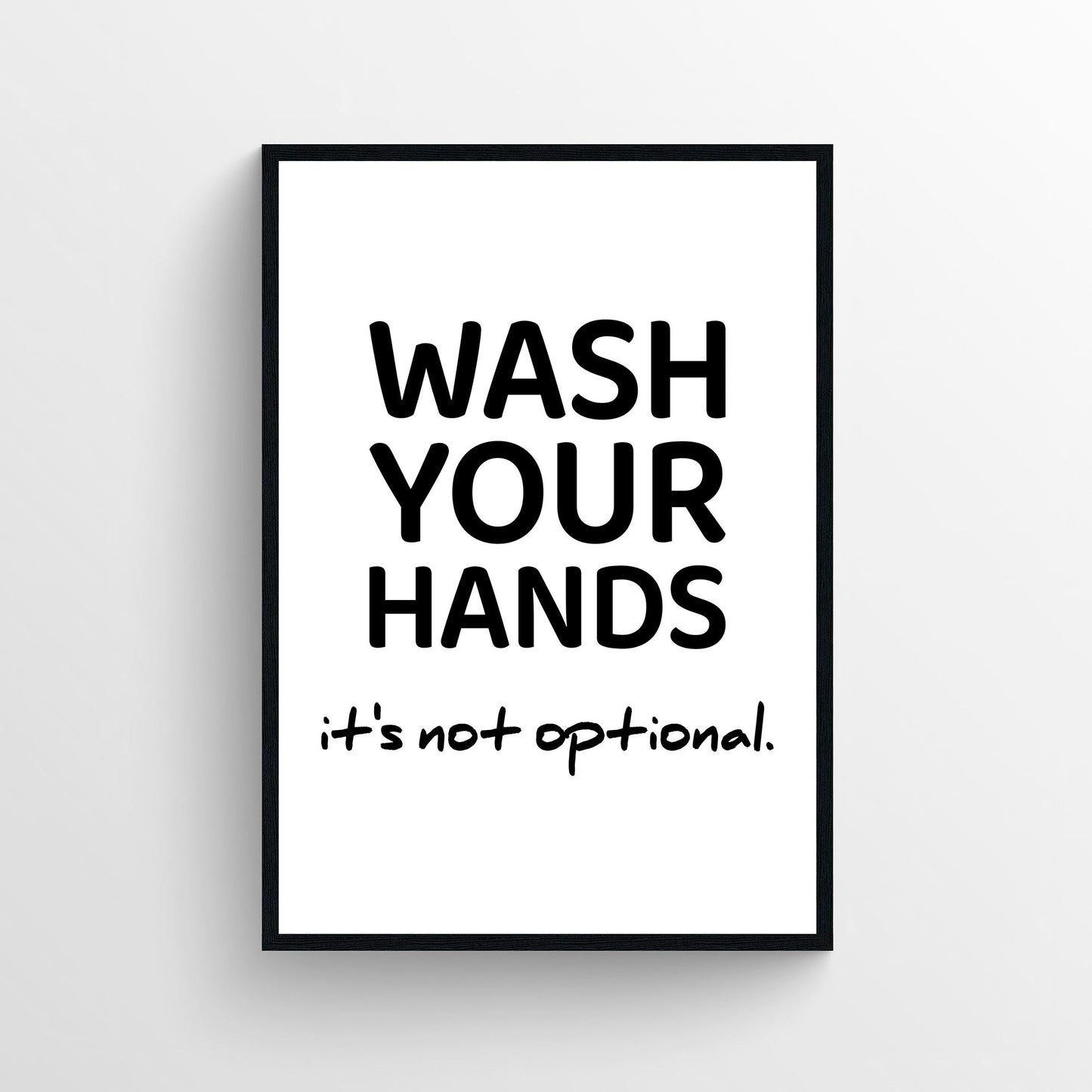 Wash Your Hands Bathroom Poster