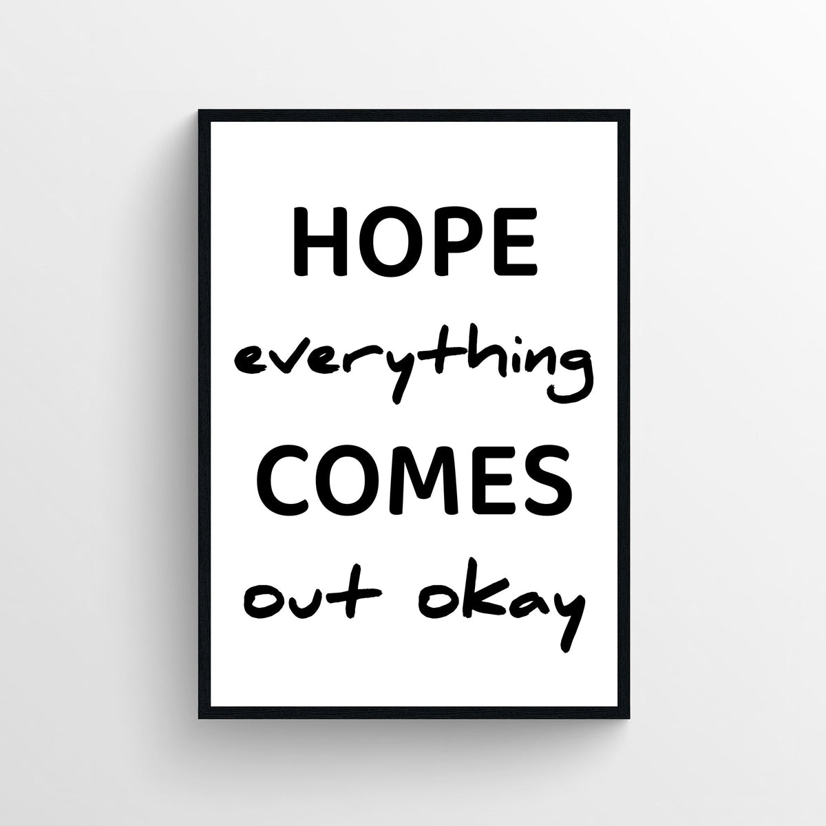 Hope It Works Out Bathroom Poster - AthleteFlags
