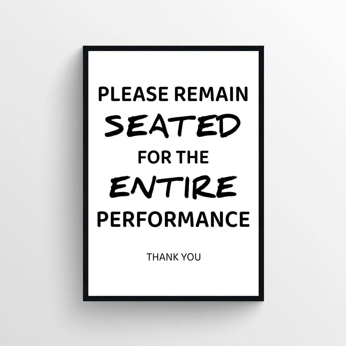 Remain Seated Bathroom Poster - AthleteFlags