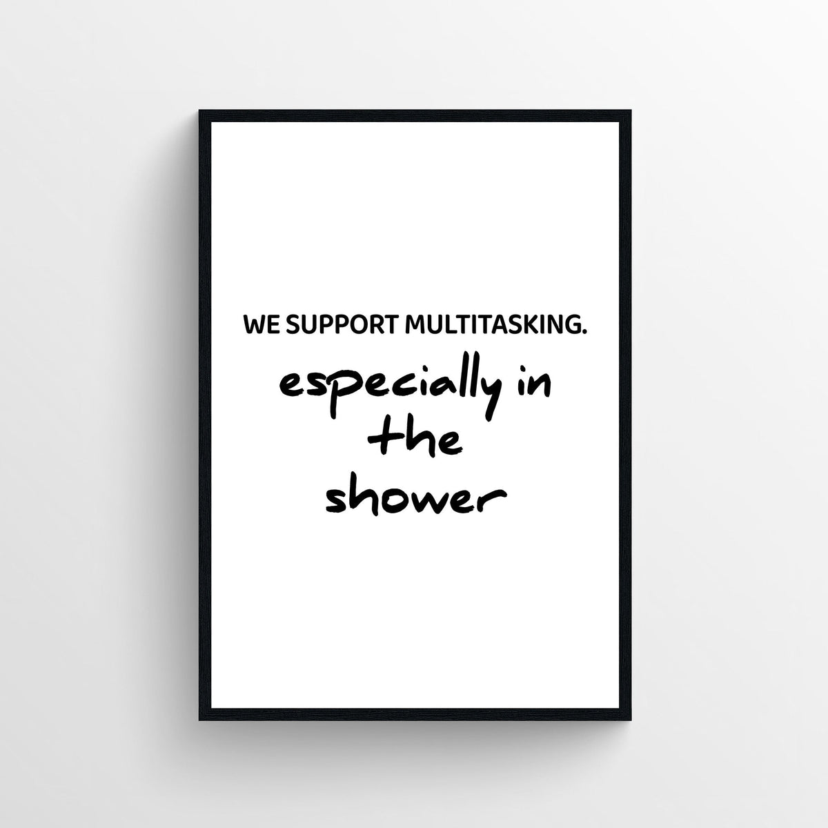 Shower Multitasking Bathroom Poster - AthleteFlags