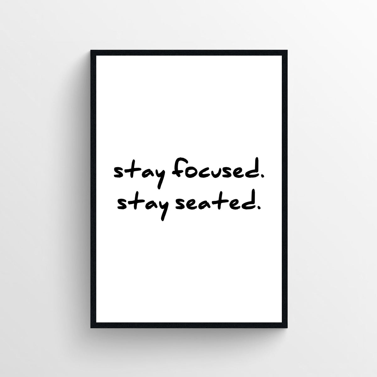 Stay Focused Bathroom Poster - AthleteFlags