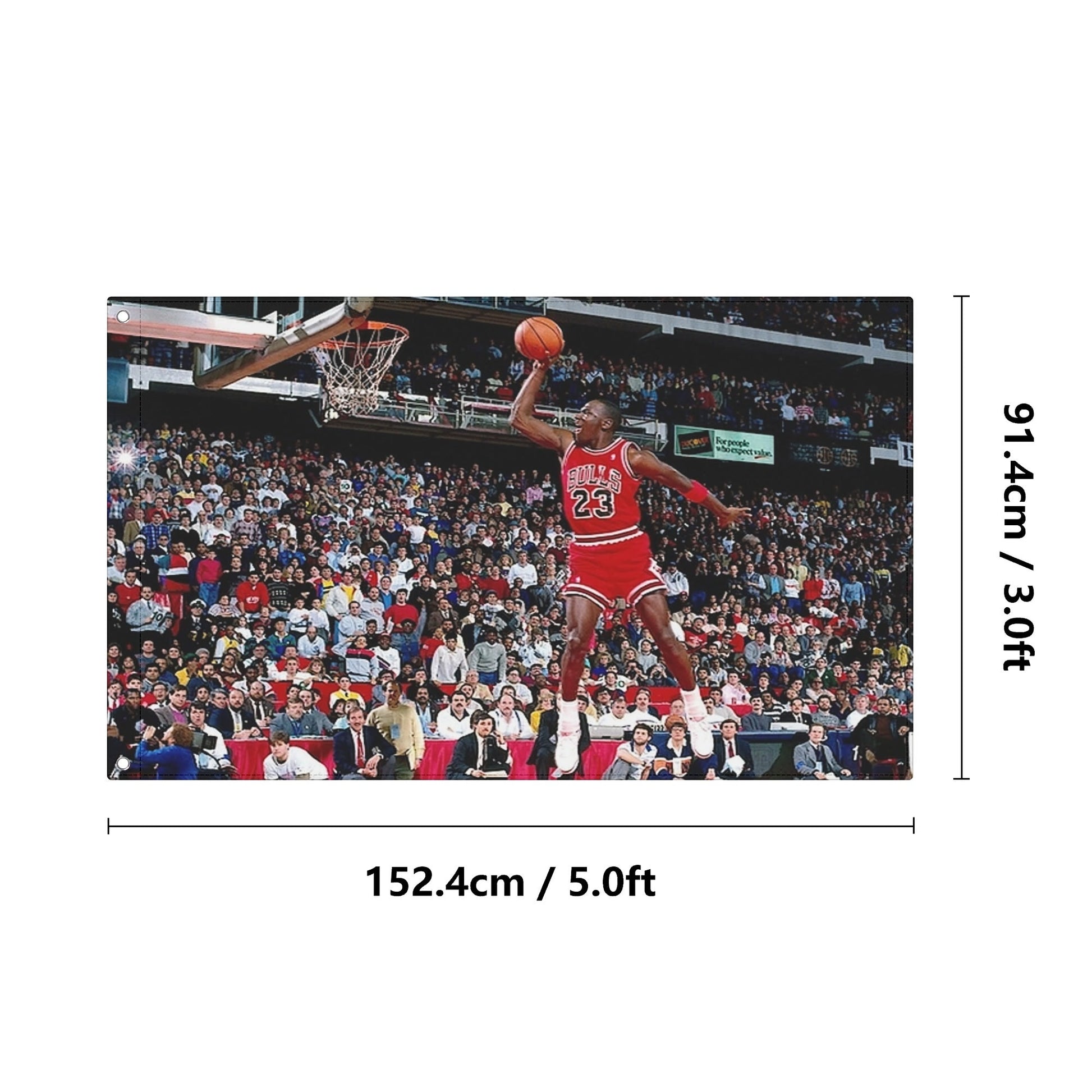 1987 Michael Jordan Flag - AthleteFlags