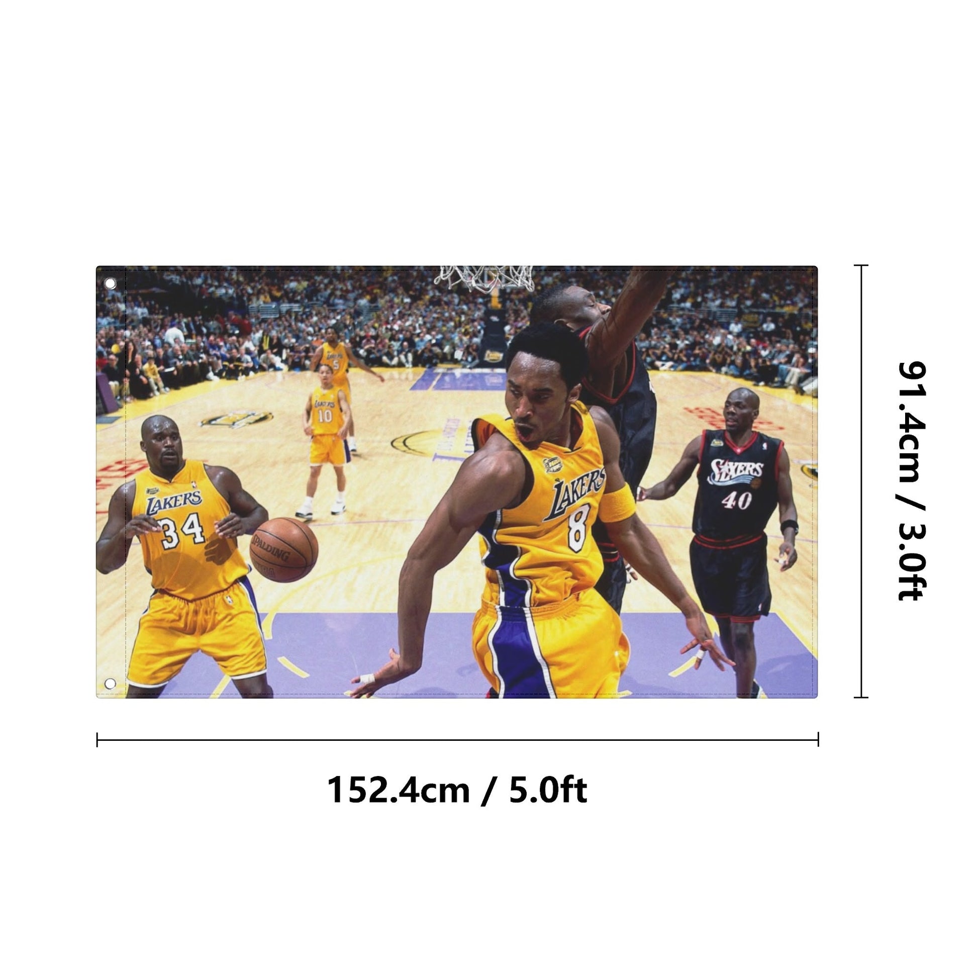 2000 Kobe And Shaq Flag - AthleteFlags