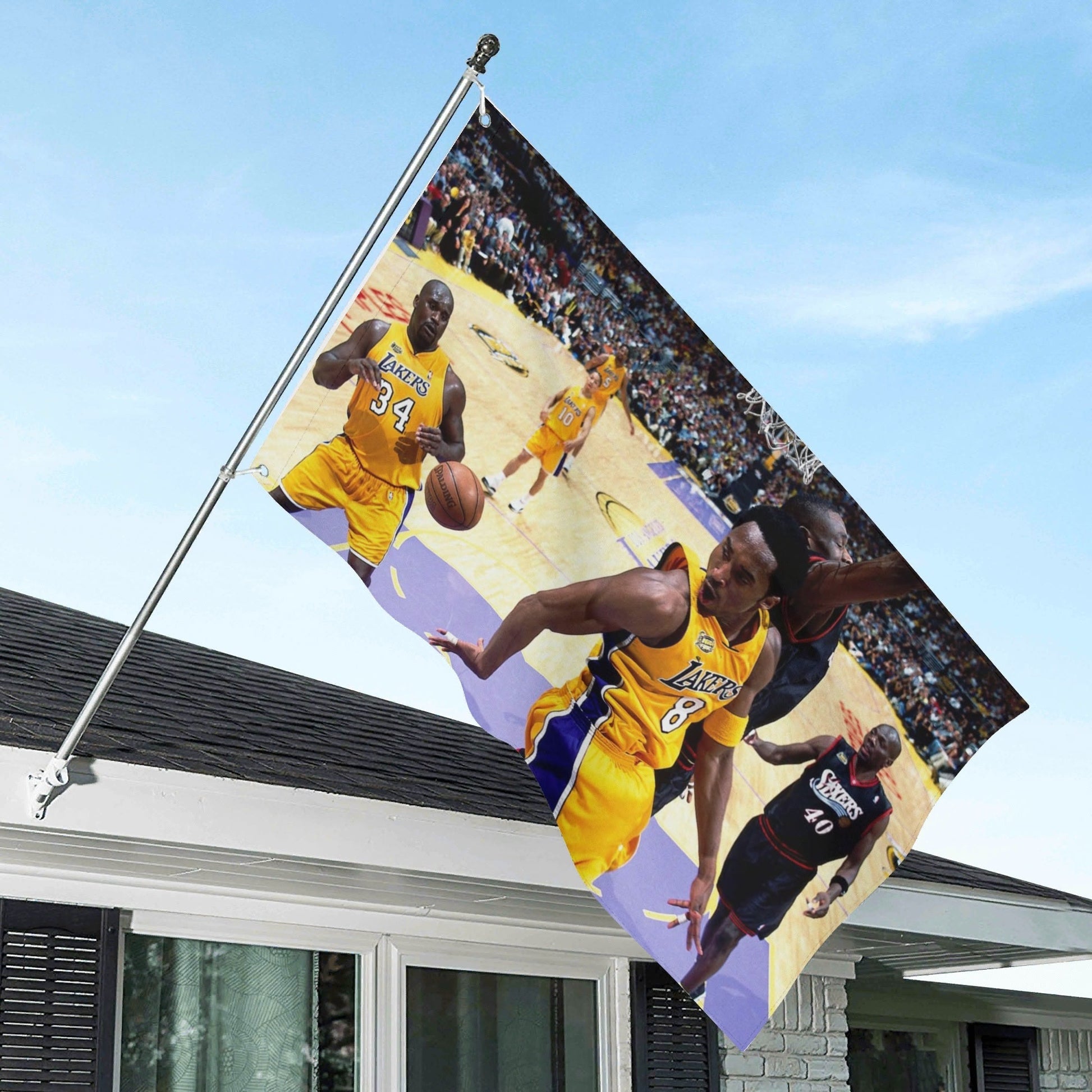2000 Kobe And Shaq Flag - AthleteFlags