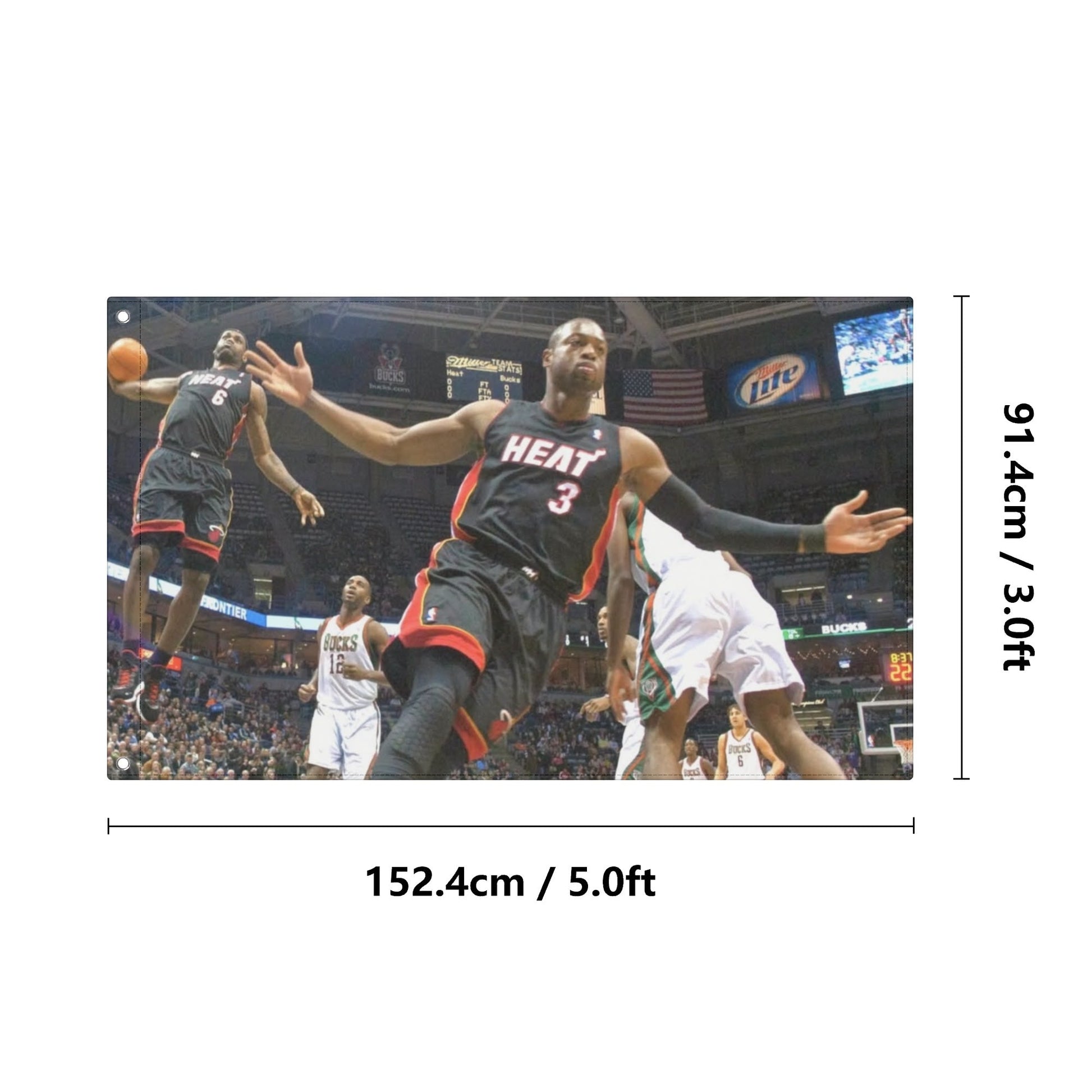 2010 Lebron and DWade Flag - AthleteFlags