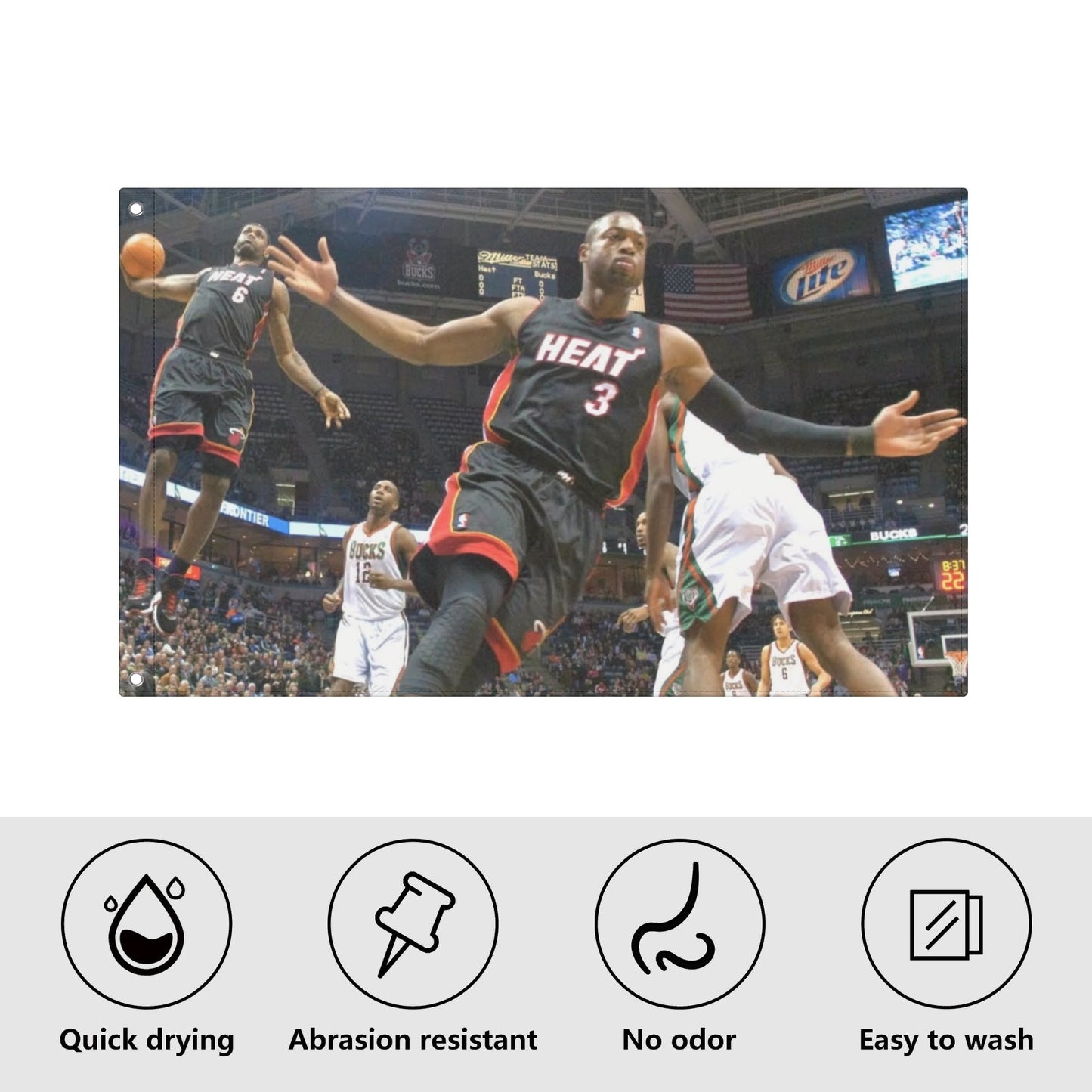 2010 Lebron and DWade Flag - AthleteFlags