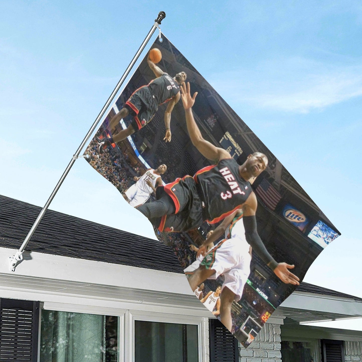 2010 Lebron and DWade Flag - AthleteFlags