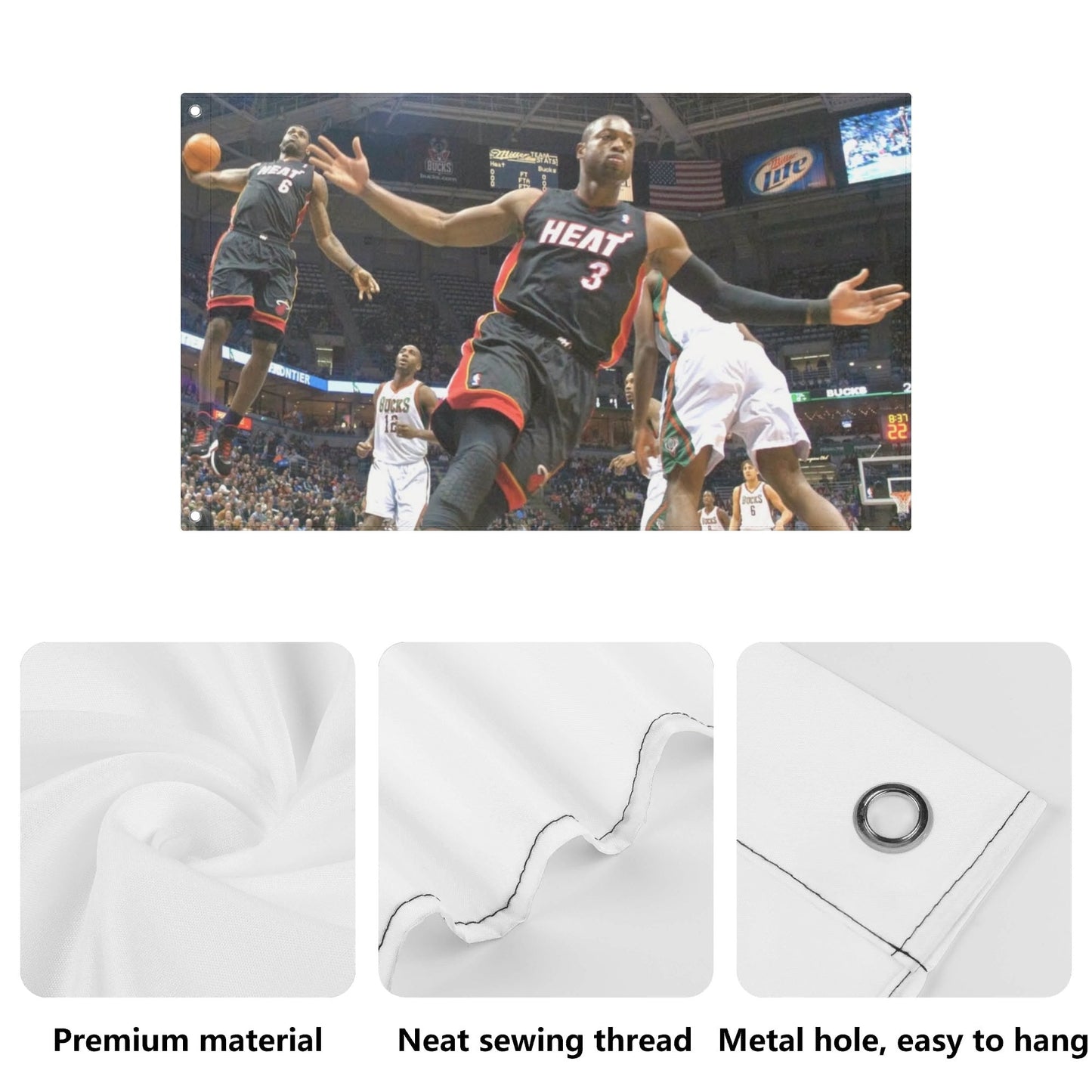 2010 Lebron and DWade Flag - AthleteFlags