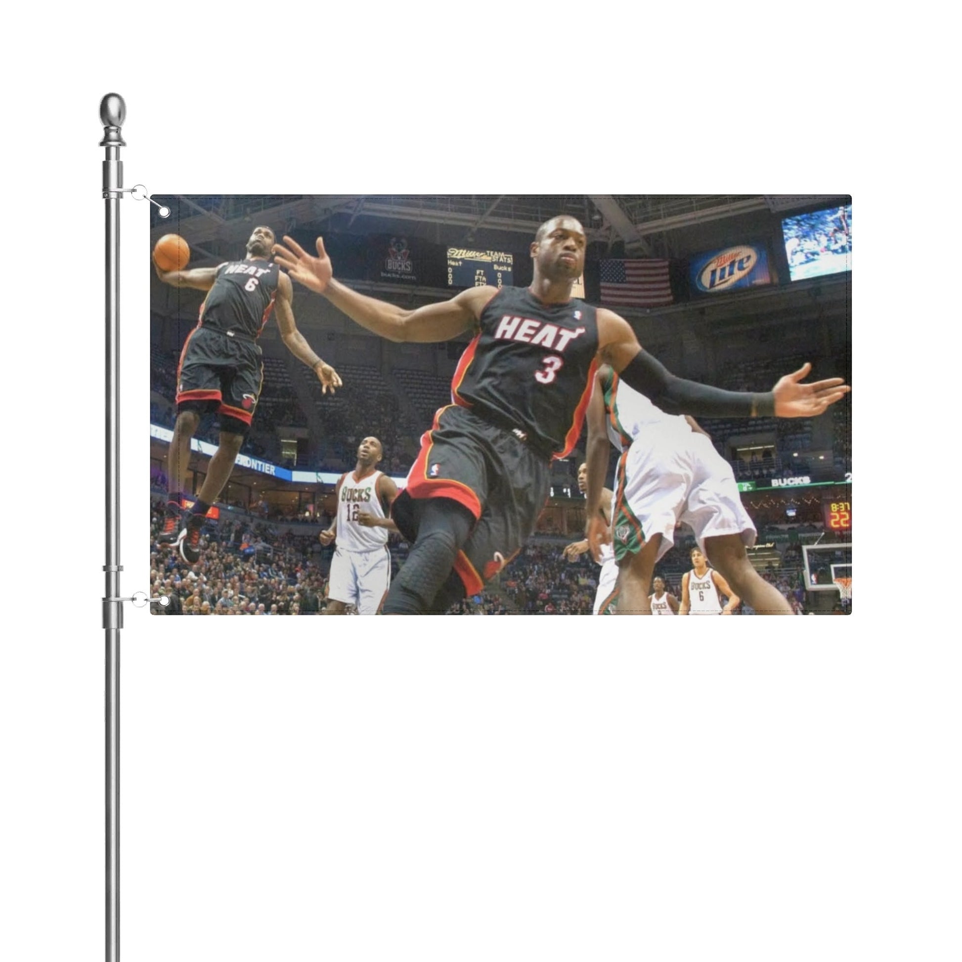 2010 Lebron and DWade Flag - AthleteFlags