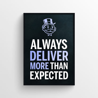 Always Deliver More Than Expected Poster