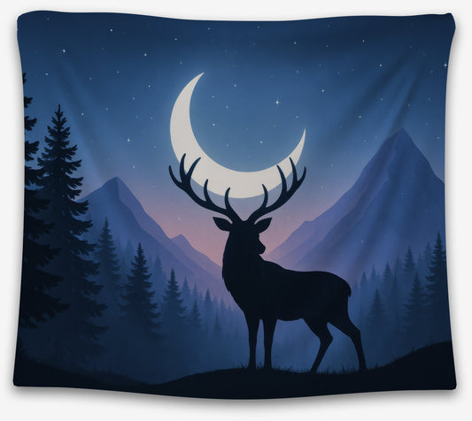 Antlers of the Moon Tapestry