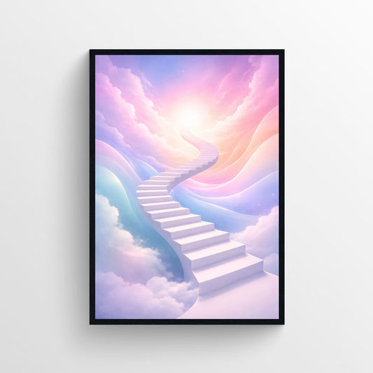 Ascent Without End Trippy Poster
