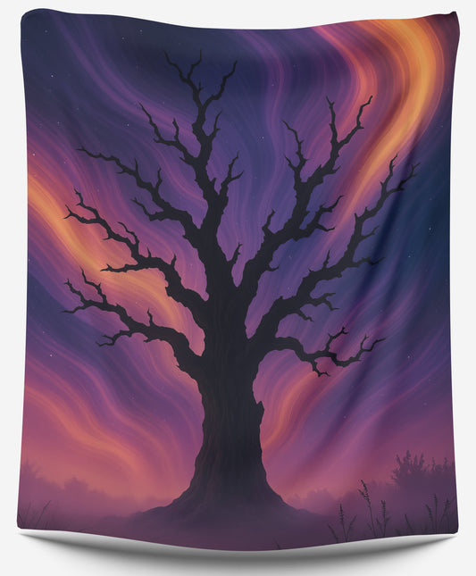 Astral Wither Tree Tapestry