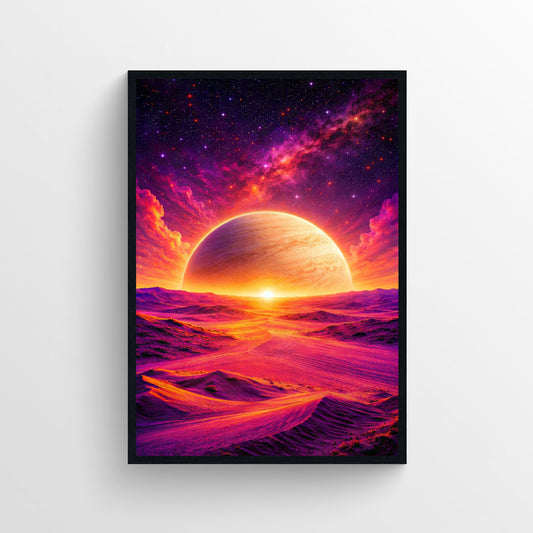 Beyond the Horizon Trippy Poster