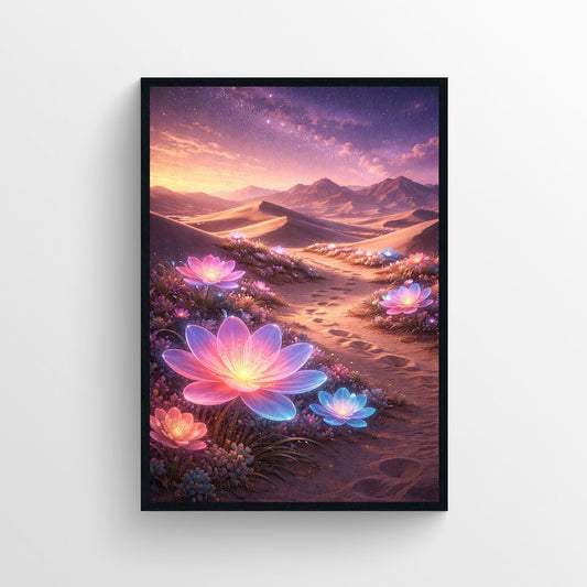 Blooming Mirage Trippy Poster
