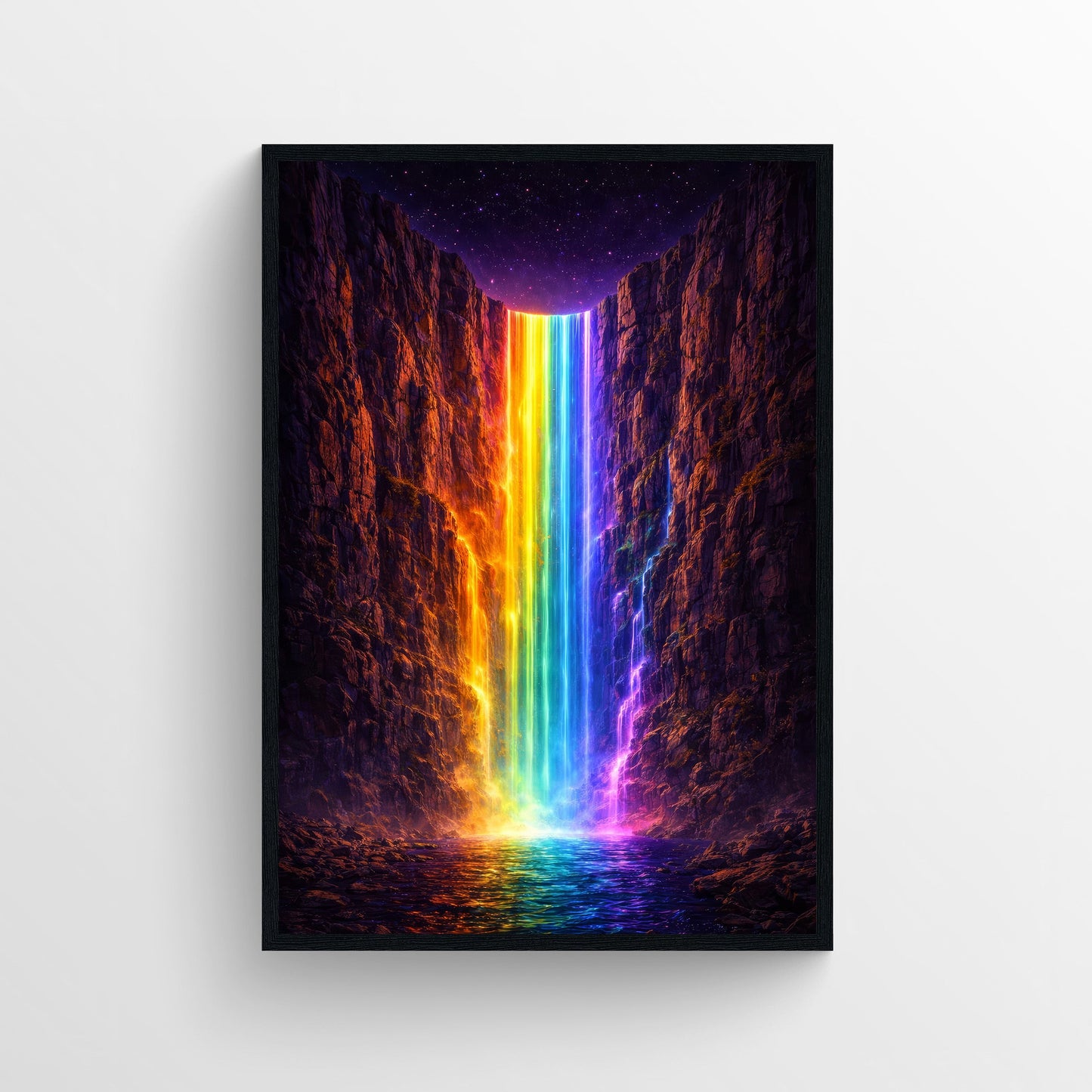 Canyon of Color Trippy Poster