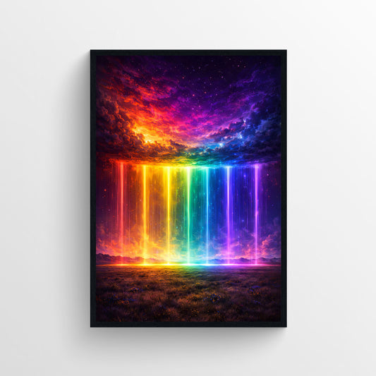 Chromatic Stormfront Trippy Poster