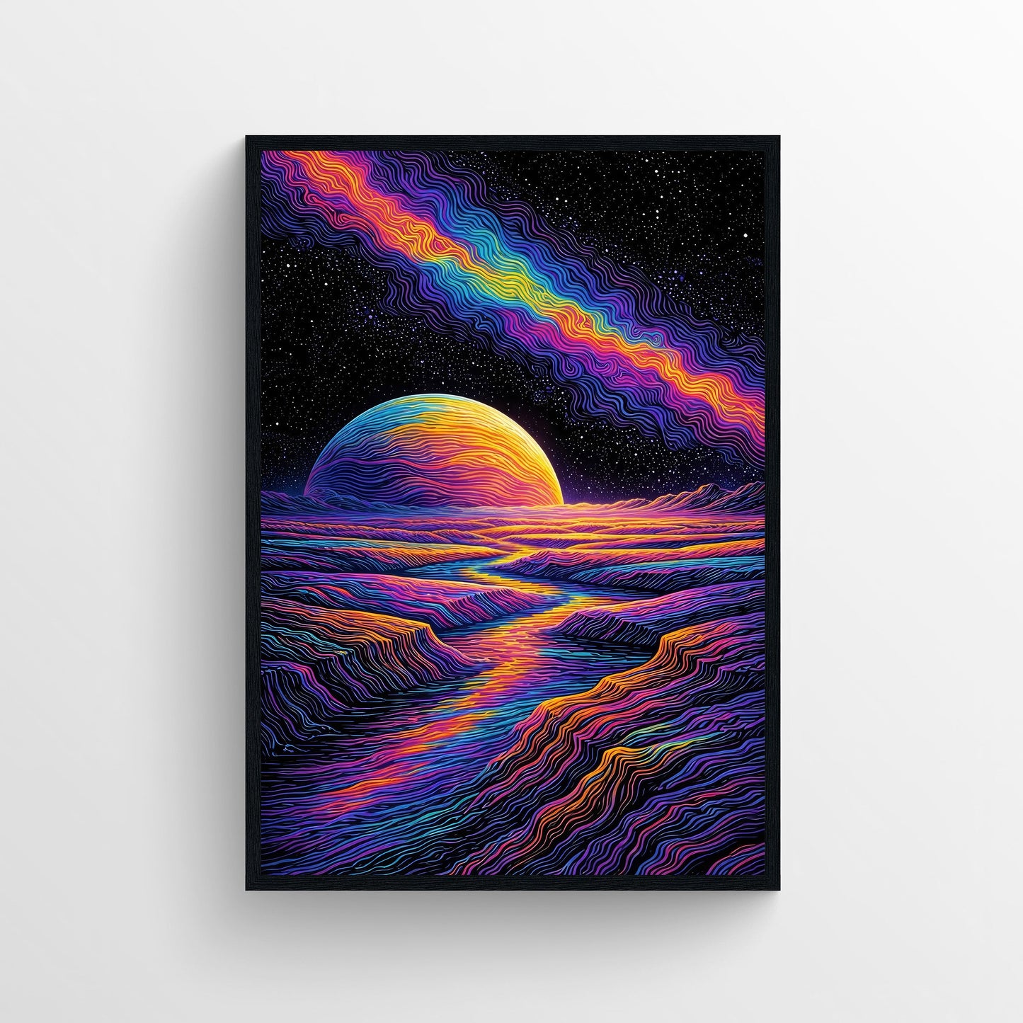 Color Has Weight Trippy Poster