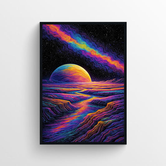 Color Has Weight Trippy Poster