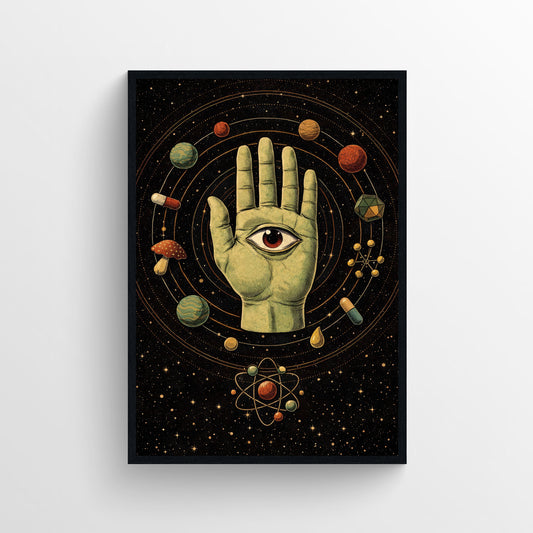 Cosmic Signal Trippy Poster