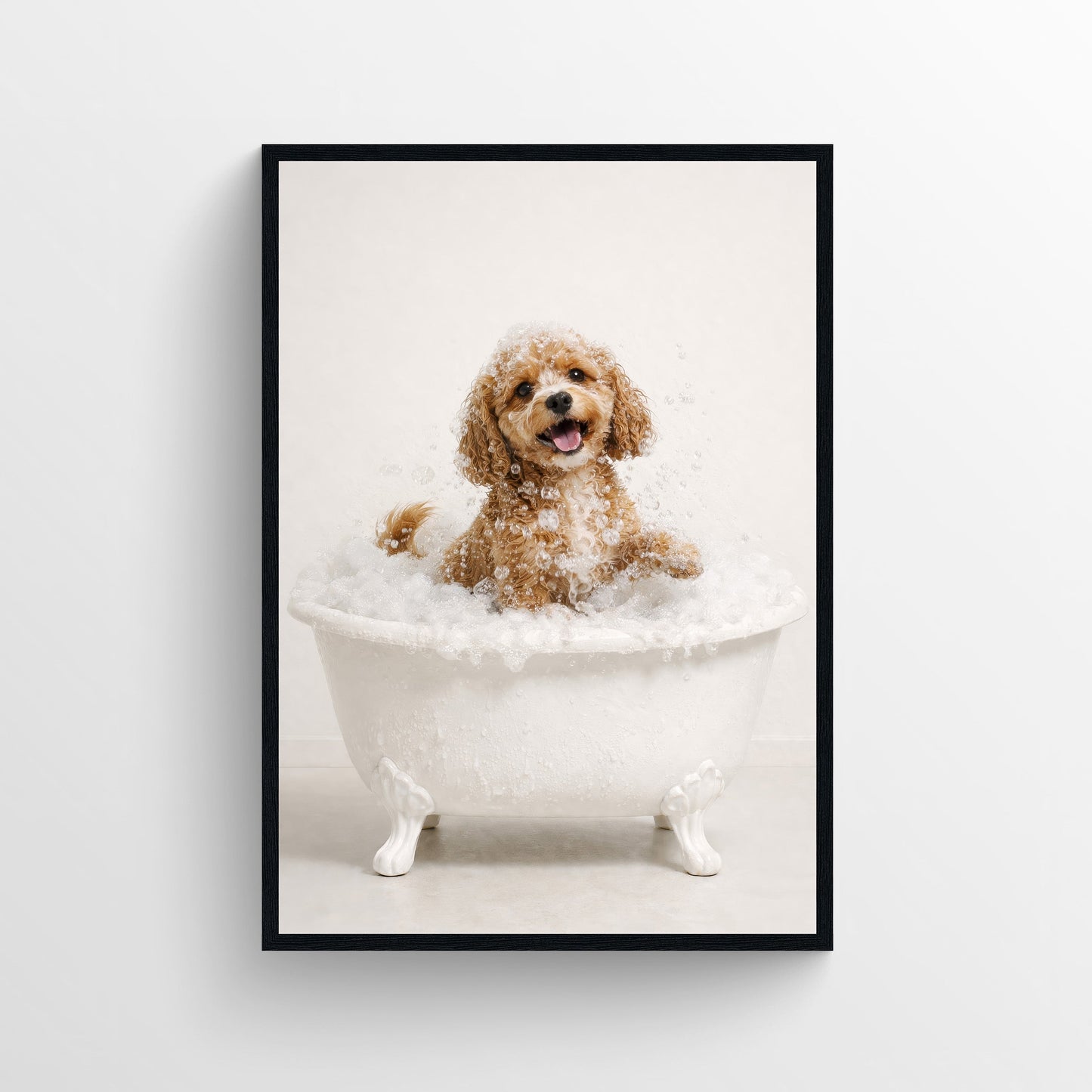 Dog - Cavapoo Animal Bathroom Tub Poster