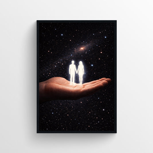 Held in Orbit Trippy Poster