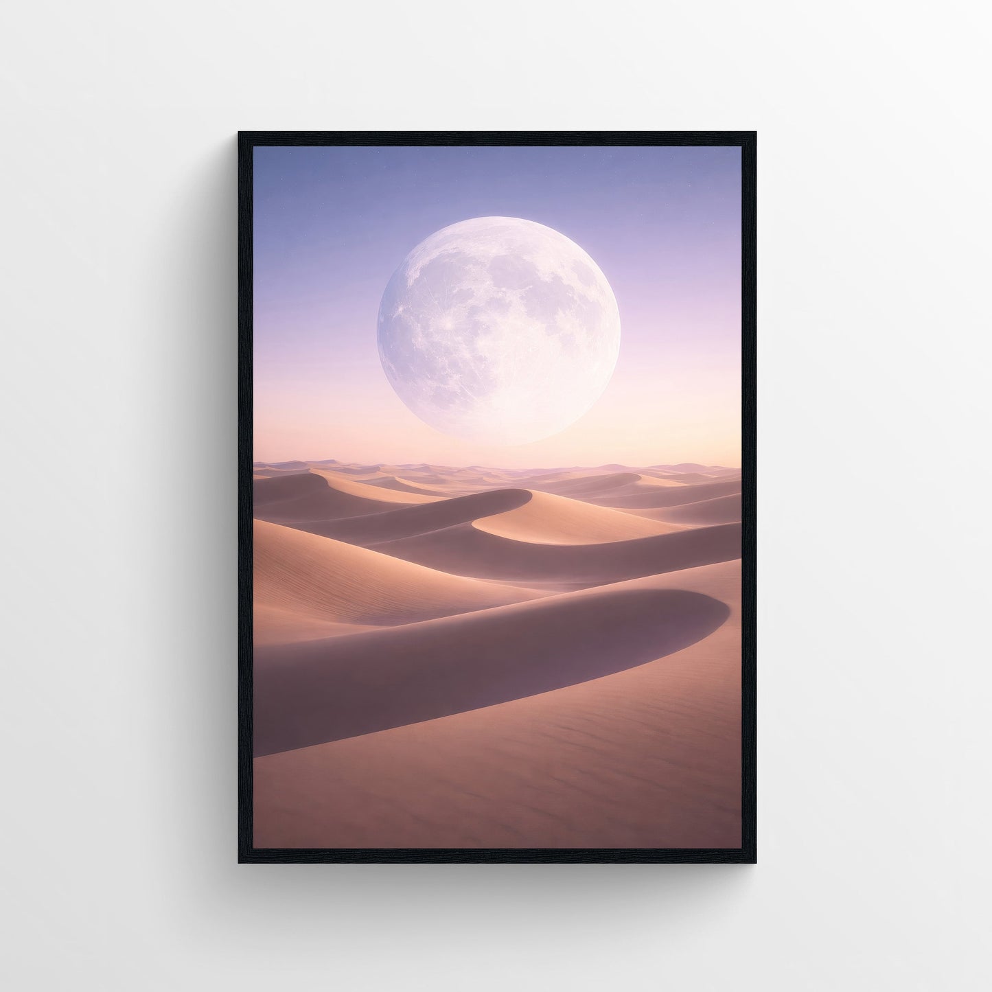 Lunar Drift Trippy Poster