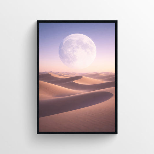 Lunar Drift Trippy Poster
