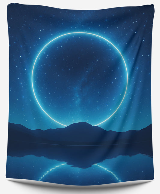 Lunar Halo Horizon Tapestry