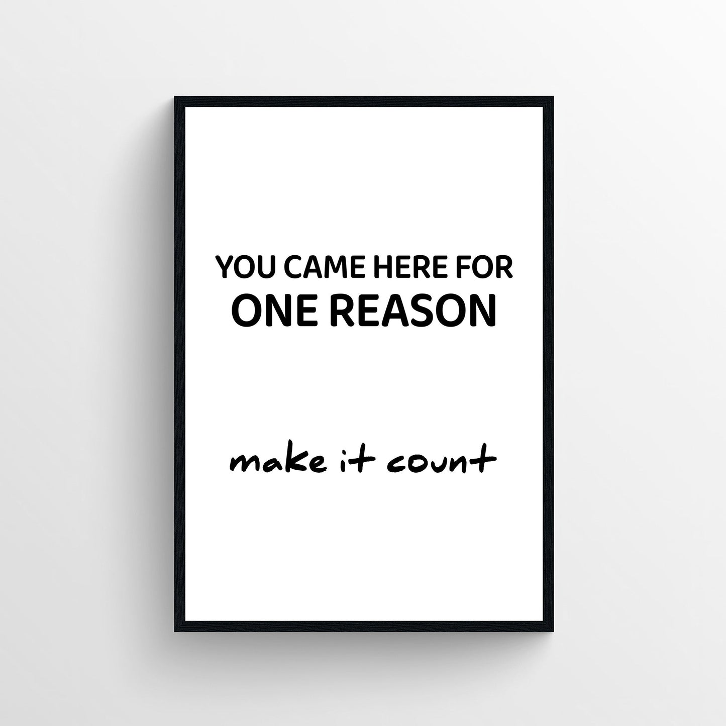 Make It Count Bathroom Poster