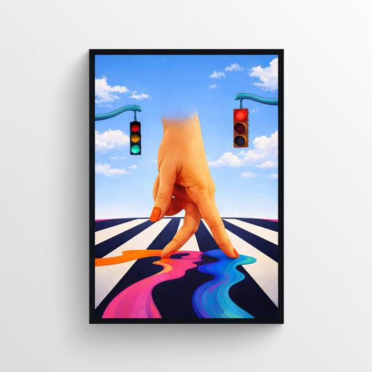 Mixed Signals Trippy Poster