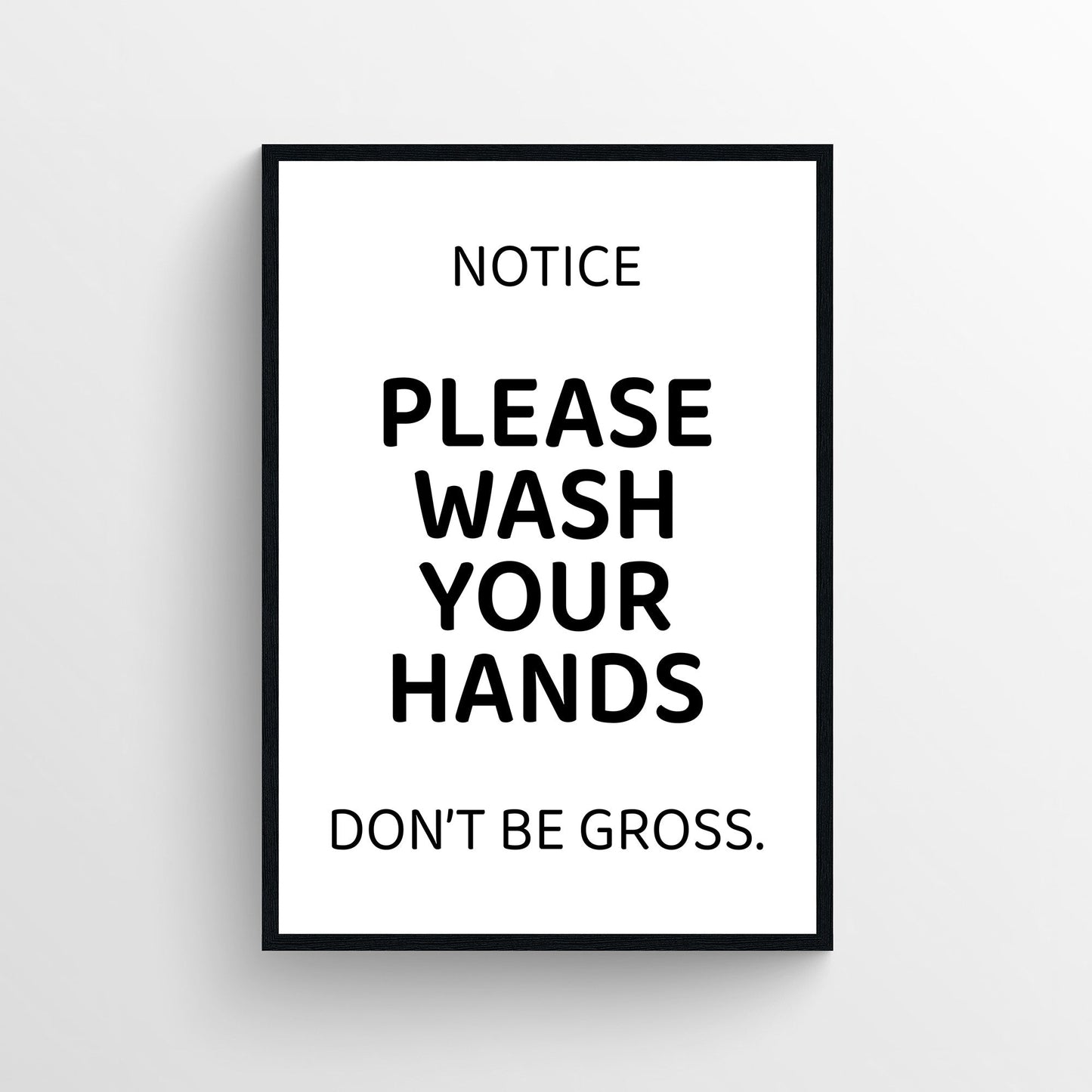 Please Wash Your Hands Bathroom Poster