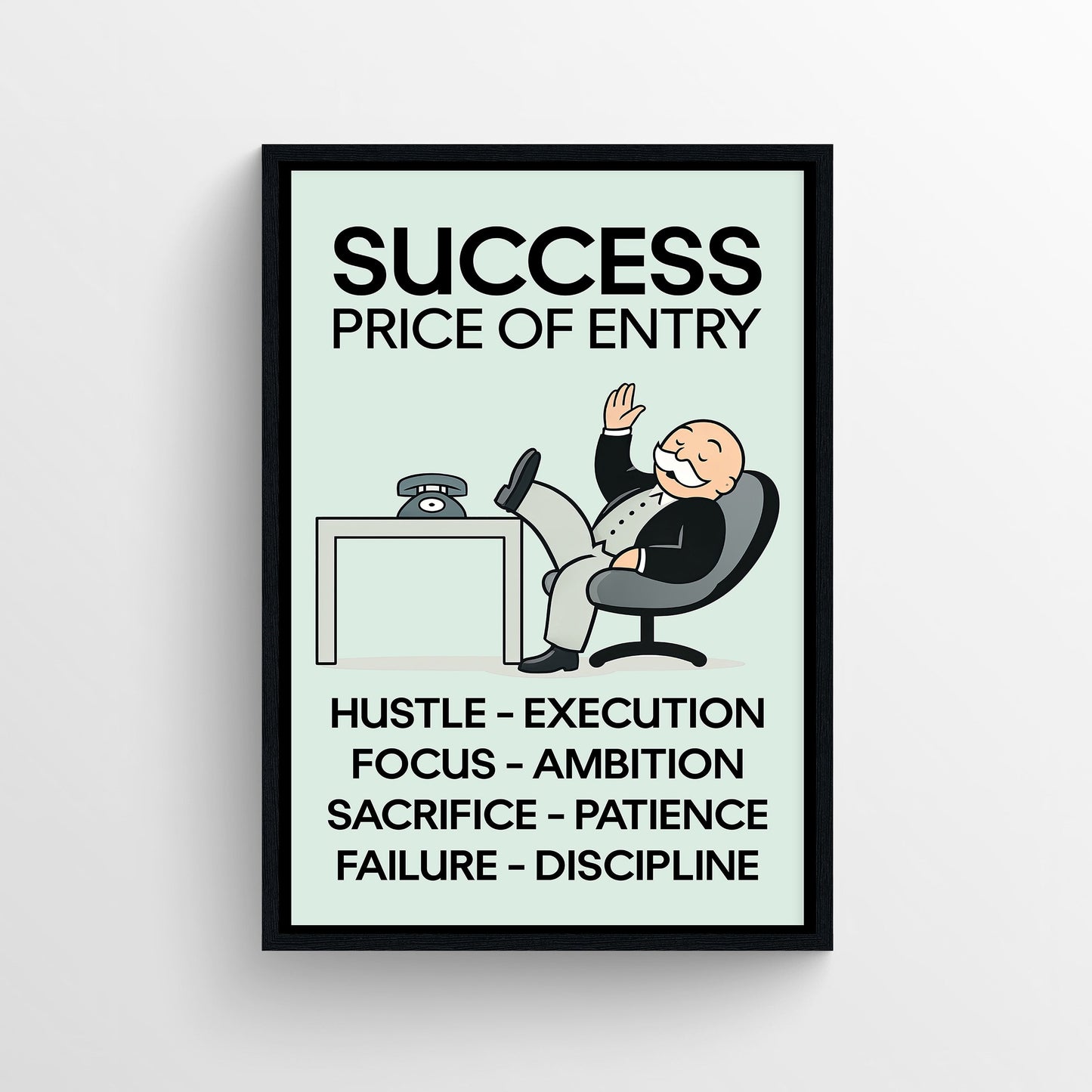 Price of Entry Monopoly Poster