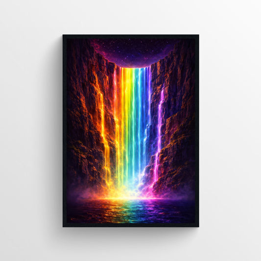 Prism Descent Trippy Poster