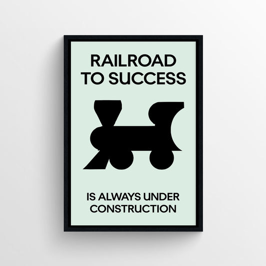 Railroad to Success Monopoly Poster