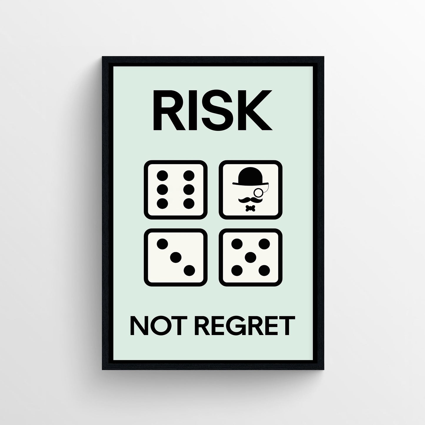 Risk the Roll Monopoly Poster