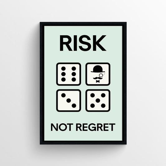 Risk the Roll Monopoly Poster