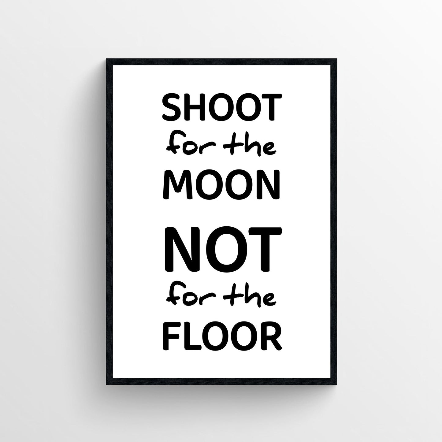 Shoot For The Moon Bathroom Poster