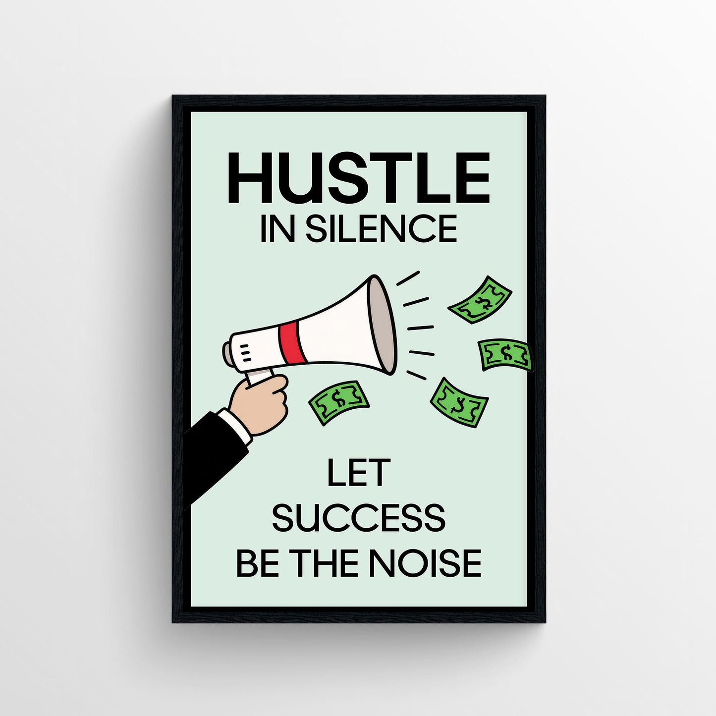 Silent Hustle Monopoly Poster