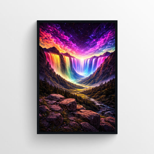 Sky Spill Trippy Poster