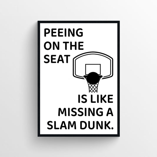 Slam Dunk Bathroom Poster