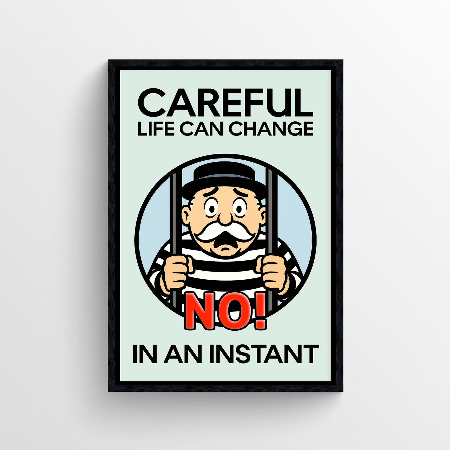 Stay Sharp Monopoly Poster