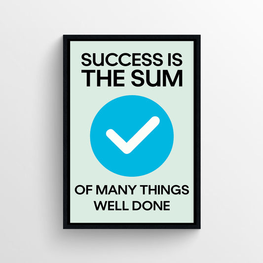 Sum of Success Monopoly Poster