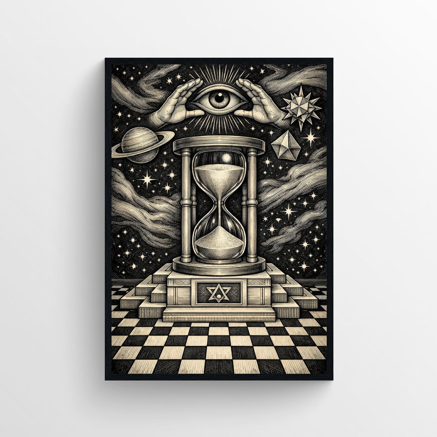 Time is Watching Trippy Poster