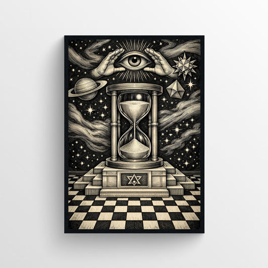 Time is Watching Trippy Poster