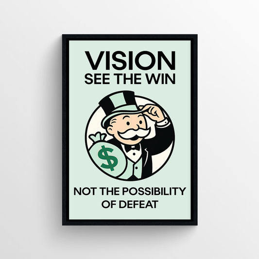 Win-Focused Vision Monopoly Poster
