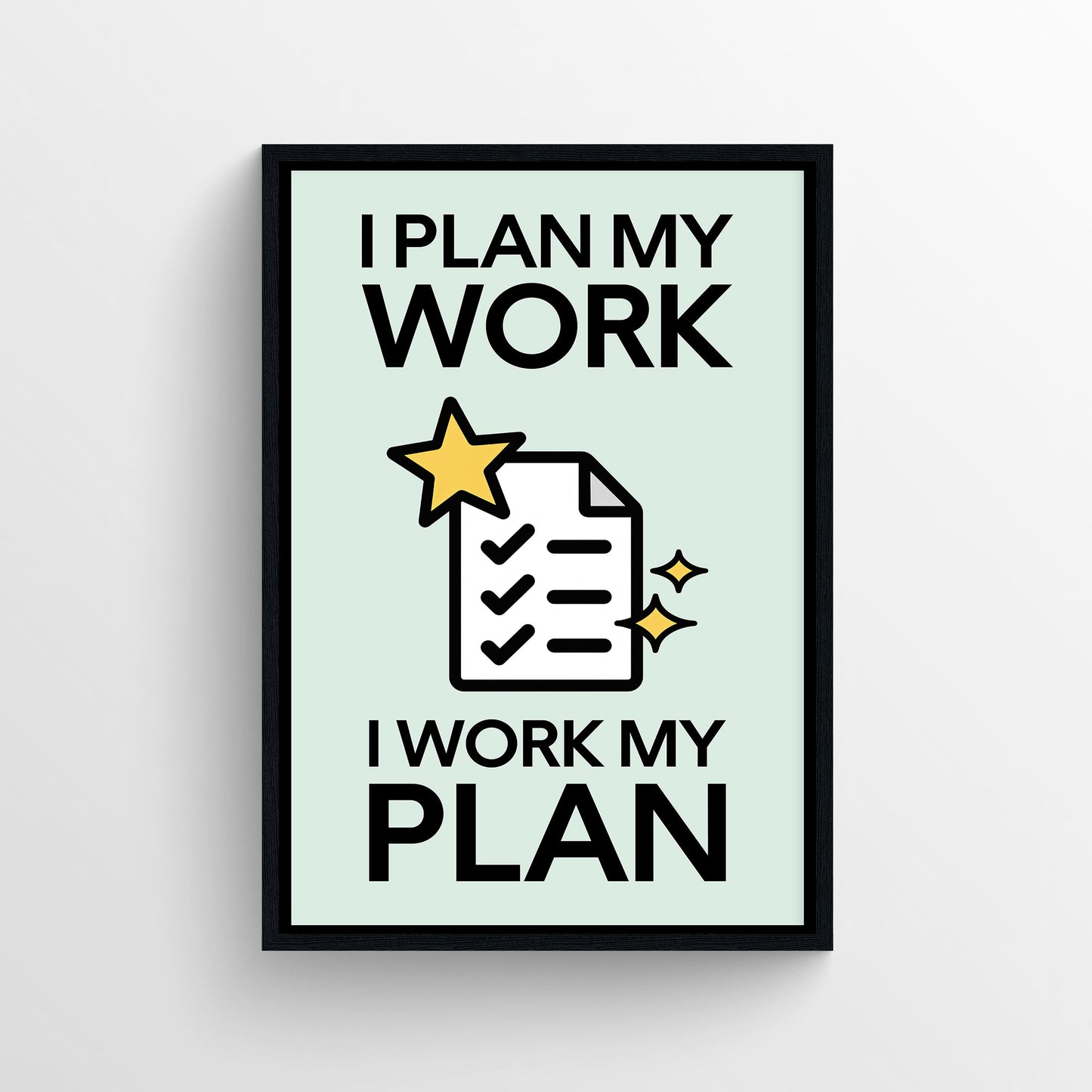 Work the Plan Monopoly Poster